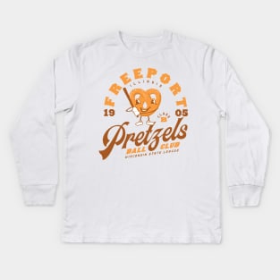 Freeport Pretzels Kids Long Sleeve T-Shirt